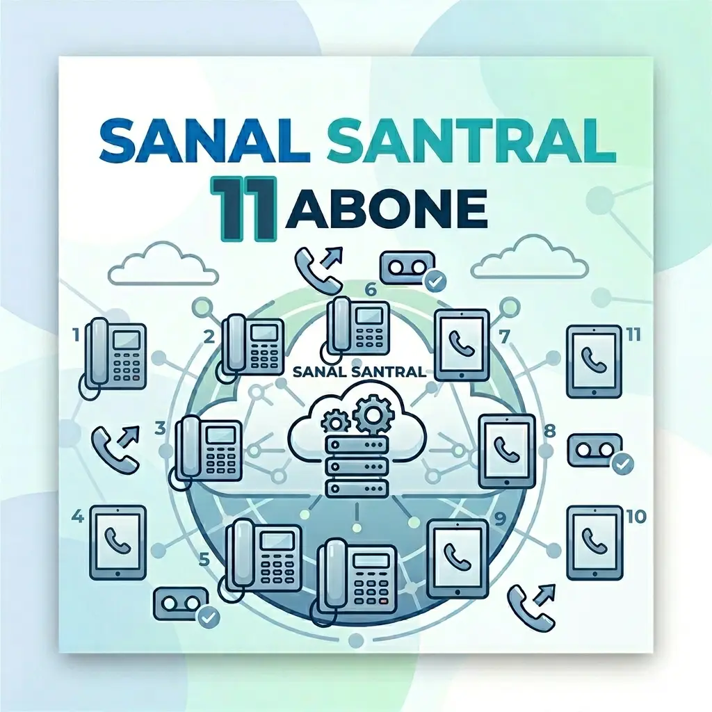 11 kullanıcı sanal santral