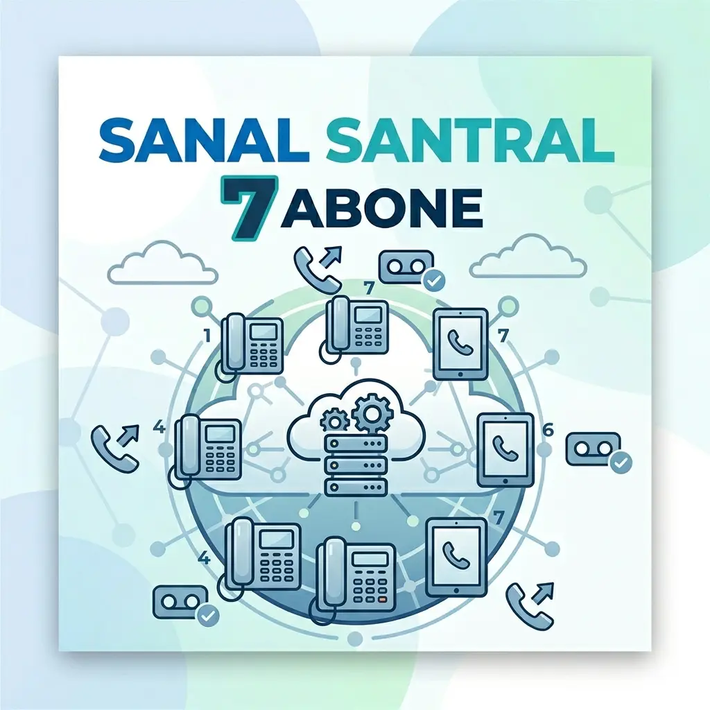 7 kullanıcı sanal santral