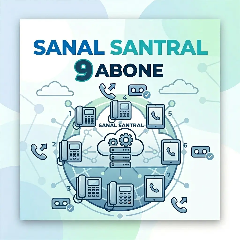 9 kullanıcı sanal santral